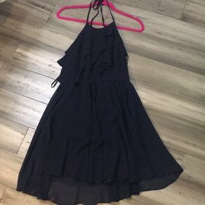 BCBGeneration Backless Blue Dress